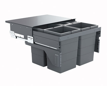 Hailo Abfallsorter Hailo 3610861 AS Cargo 600 13/13/13/13/D / 60 cm Schrankbreite / Abfalltrennsystem