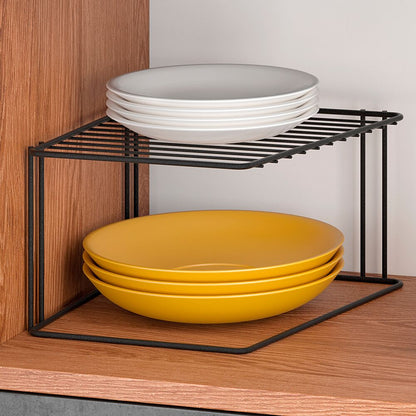 METALTEX 361301000 Boxe Lava Eckschrankeinsatz 1-Etg. 25 x 25 x 15 cm TouchTherm®, matt schwarz