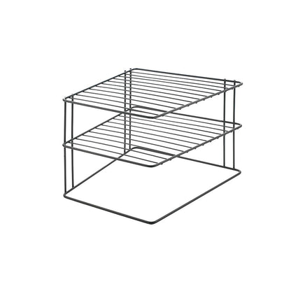 METALTEX 361302000 Palio Lava Eckschrankeinsatz 2-Etg. 25 x 25 x 19 cm TouchTherm®, matt schwarz
