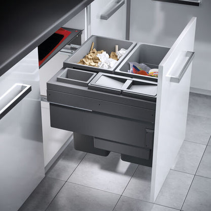 Hailo Abfallsorter 3619771 EURO CARGO 600, 91 Liter / 60 cm Schrankbreite / Abfalltrennsystem – Bild 4