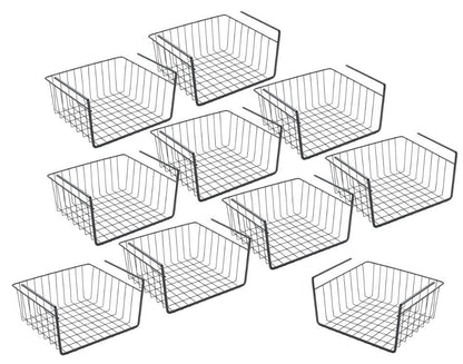 10er SET METALTEX 363030000 Kanguro Lava Schrankkorb 30 x 26 x 14 cm TouchTherm, matt schwarz / Raumsparer