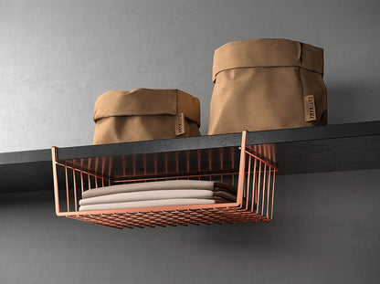 METALTEX Kanguro Schrankkorb 40x26x14 cm Polytherm Copper / Raumsparer