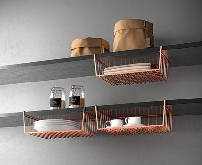 METALTEX Kanguro Schrankkorb 40x26x14 cm Polytherm Copper / Raumsparer
