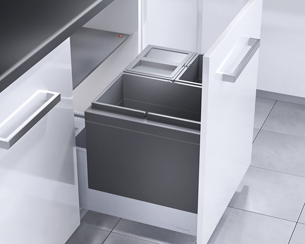 HAILO 3631691 Abfallsorter TRIPLE XL mit 3-fach-Trennung - 54 Liter Volumen / 1x 28 Liter und 2x 13 Liter / 60 cm…