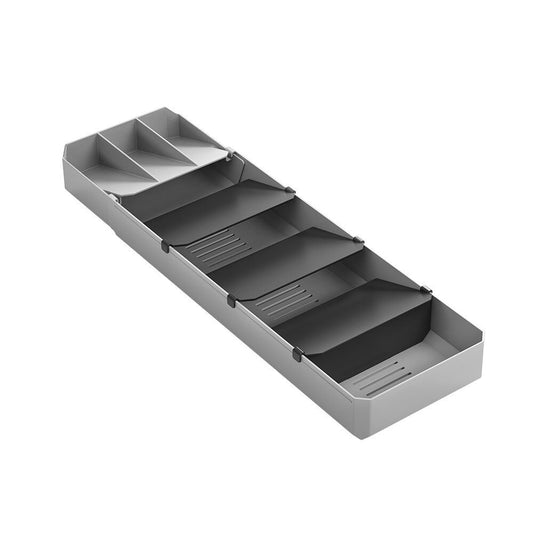 Metaltex 363220000 Uni-Fit Besteck-Organizer ausziehbar von 40 - 49 cm / Bestecksammler / Besteckeinsatz