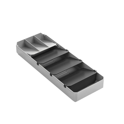 Metaltex 363220000 Uni-Fit Besteck-Organizer ausziehbar von 40 - 49 cm / Bestecksammler / Besteckeinsatz