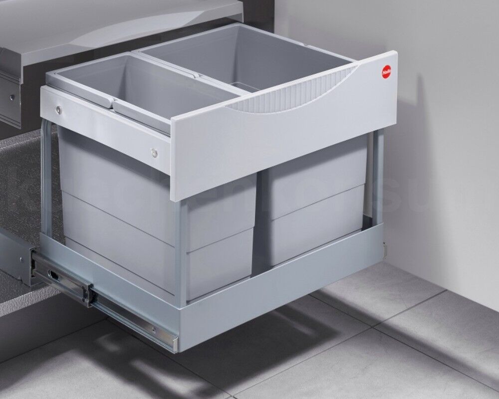 HAILO 3644821 Abfalltrennsystem 30 (18+12) Liter RAUMSPAR TANDEM S PLUS 18/12 mit Ausfahrautomatik – Bild 2