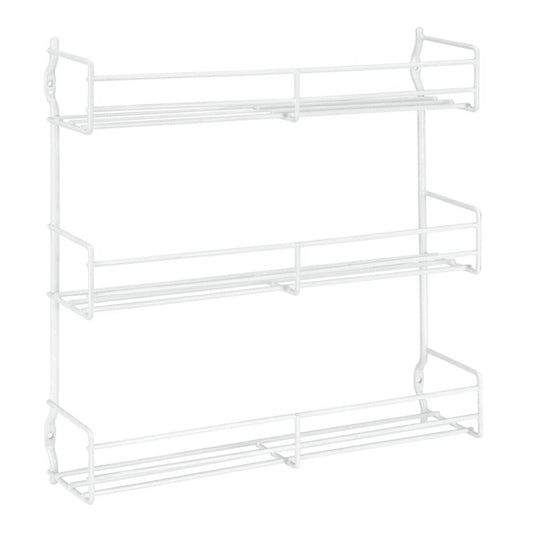 METALTEX 364603095 Domino Gewürzboard mit 3 Etagen, 30x6x33 cm, weiß plastifiziert