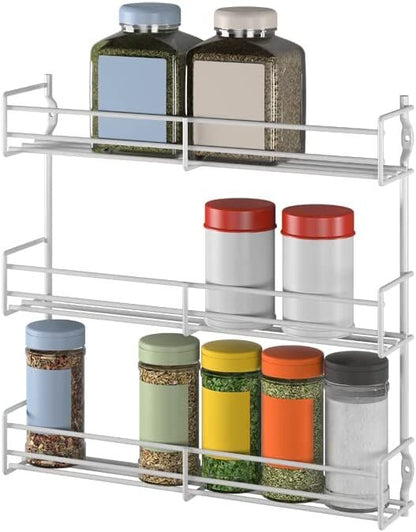 METALTEX 364603095 Domino Gewürzboard mit 3 Etagen, 30x6x33 cm, weiß plastifiziert