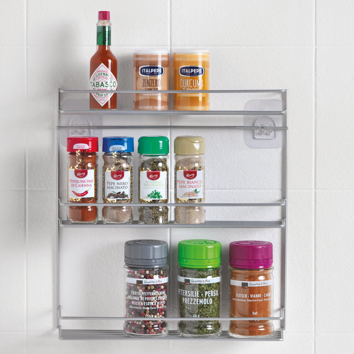 METALTEX 364643000 Paprika-3 Gewürzregal mit 3 Etagen, PolyTherm