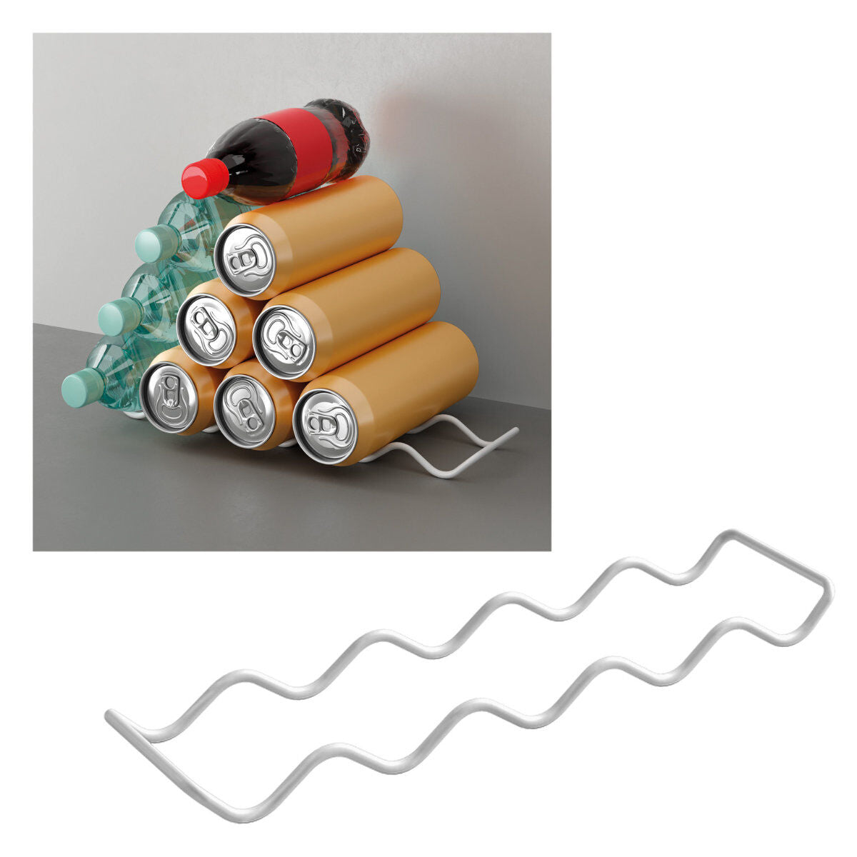 METALTEX 364905000 Ola-15 Dosenablage 8 x 33 x 2 cm weiß