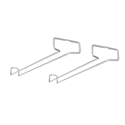METALTEX Rail41 Weinglashalter lang Polytherm 41 x 11 x 4 cm, 2er Set / Gläserhalter / Raumsparer