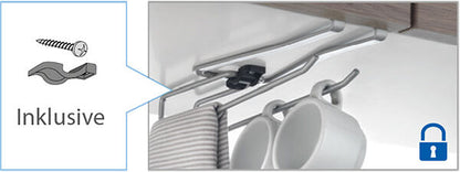 METALTEX 364925000 All-In Multihalterung 8 x 28 x 6 cm Polytherm / Raumsparer