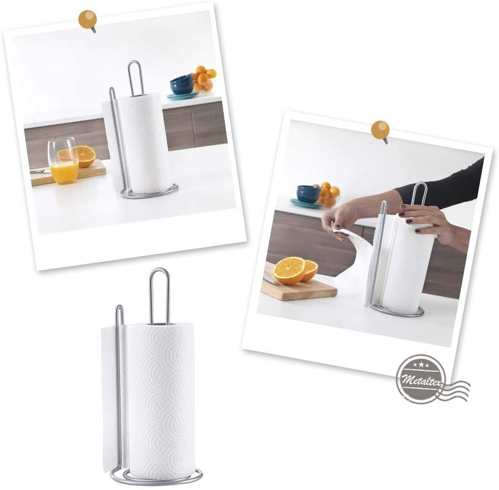 METALTEX 364940002 My Roll Papierrollenhalter 15 x 32 cm PolyTherm, silber