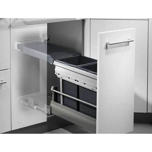 HAILO 3663101 Abfallsorter 30 (2x15) Liter TANDEM 2 ab 30 cm Schrankbreite