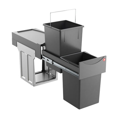 HAILO 3666-10 Abfallsorter 30 (2x15) Liter TANDEM ab 30 cm Schrankbreite