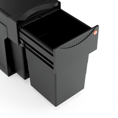 HAILO 3666851 AS Tandem 15/15 Black Edition Abfallsorter mit 30 (2x15) Liter Abfallvolumen ab 30 cm Schrankbreite – Bild 4