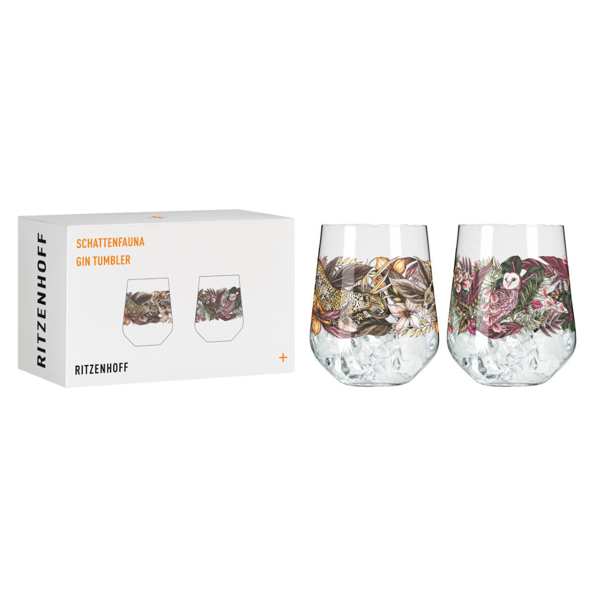 Ritzenhoff 3701002 Gin Tumbler 2er-Set 002 SCHATTENFAUNA Maggie Enterrios 2021