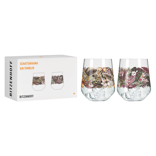 Ritzenhoff 3701002 Gin Tumbler 2er-Set 002 SCHATTENFAUNA Maggie Enterrios 2021