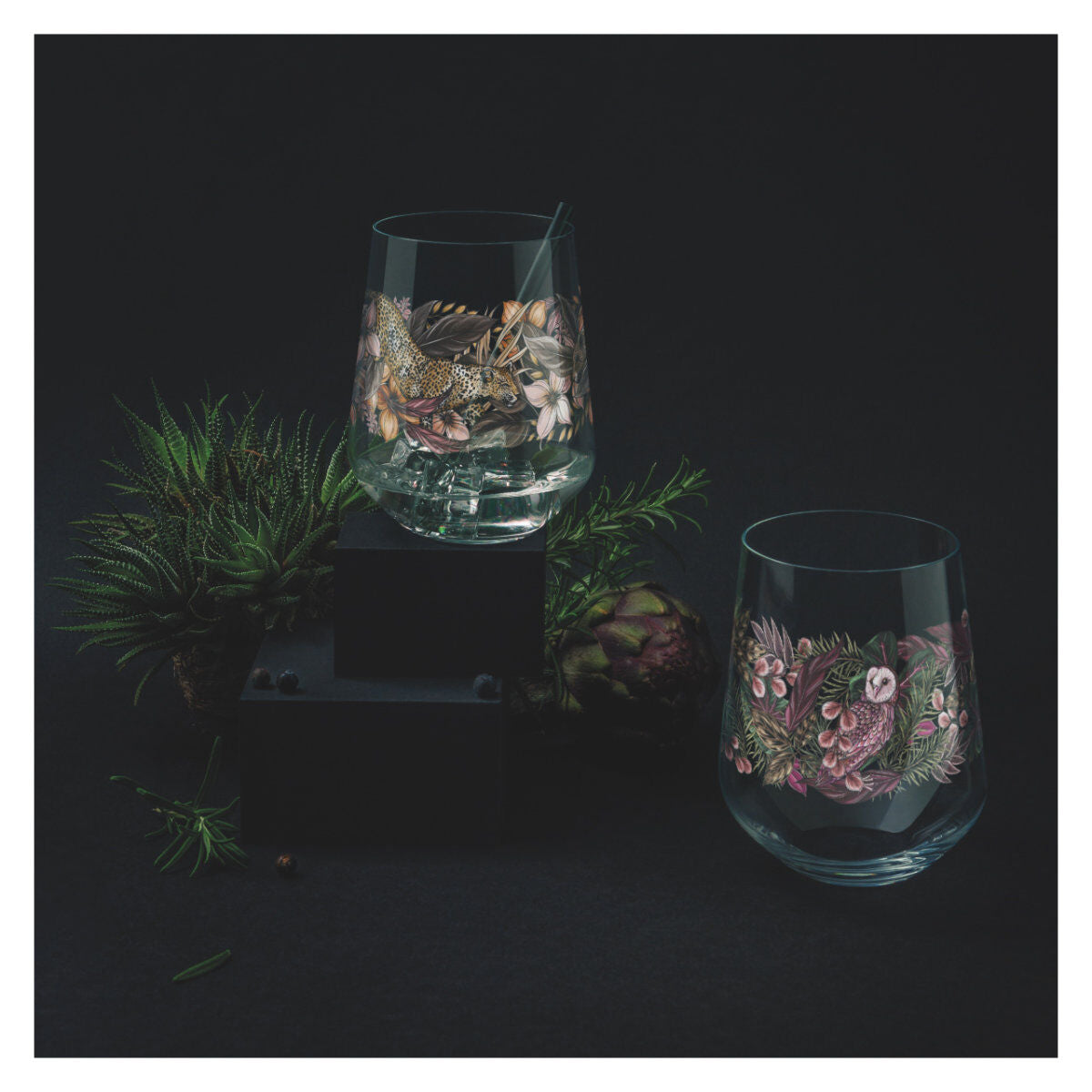 Ritzenhoff 3701002 Gin Tumbler 2er-Set 002 SCHATTENFAUNA Maggie Enterrios 2021