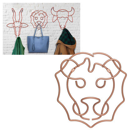METALTEX 370100000 Safari Wandgarderobe Löwe 27 x 30 cm, Polytherm Copper