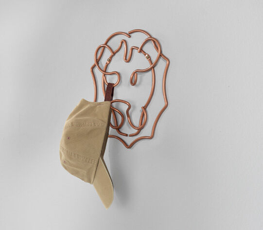 METALTEX 370100000 Safari Wandgarderobe Löwe 27 x 30 cm, Polytherm Copper