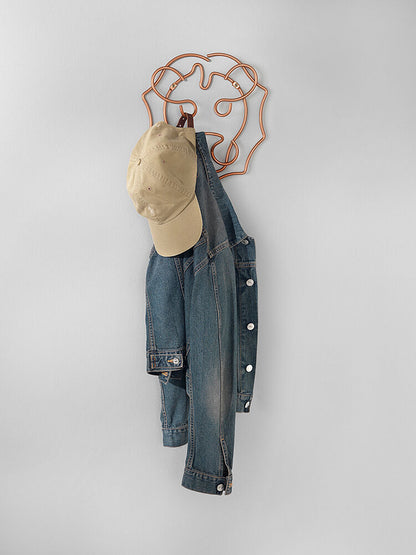METALTEX 370100000 Safari Wandgarderobe Löwe 27 x 30 cm, Polytherm Copper