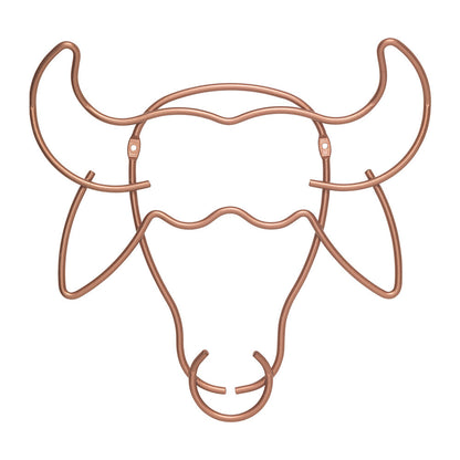 METALTEX 370101000 Safari Wandgarderobe Büffel 34 x 32 cm, Polytherm Copper