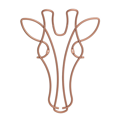 METALTEX 370103000 Safari Wandgarderobe Giraffe 20 x 33 cm, Polytherm Copper