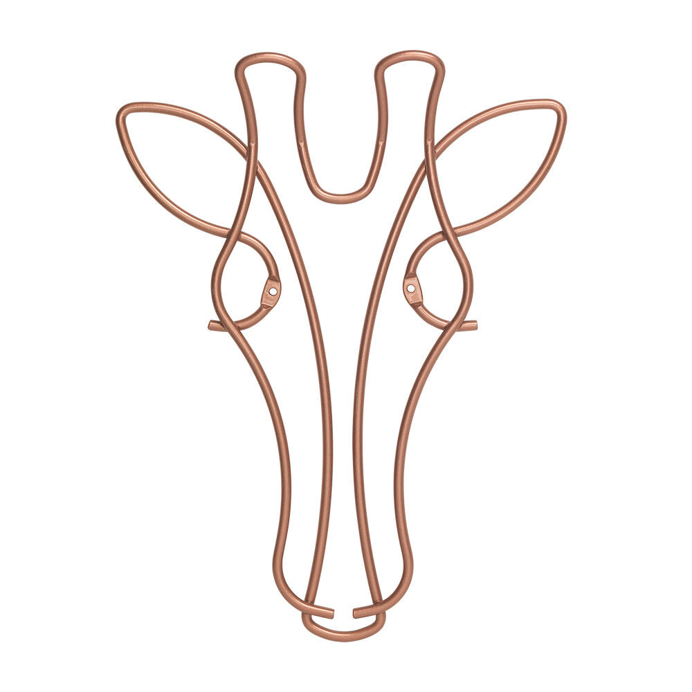 METALTEX 370103000 Safari Wandgarderobe Giraffe 20 x 33 cm, Polytherm Copper