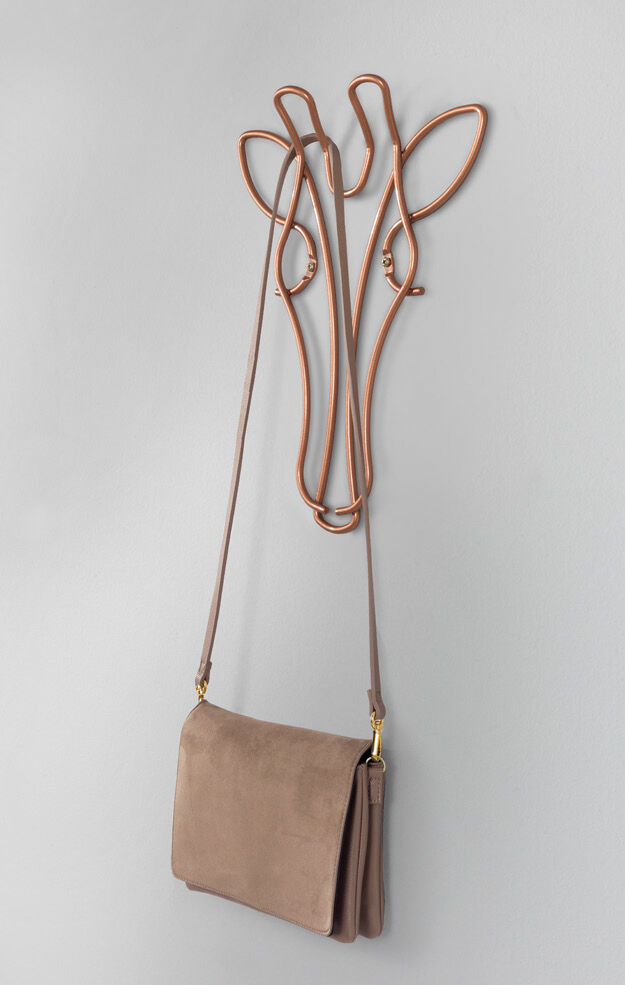 METALTEX 370103000 Safari Wandgarderobe Giraffe 20 x 33 cm, Polytherm Copper