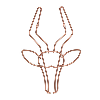 METALTEX 370104000 Safari Wandgarderobe Antilope 30 x 38 cm, Polytherm Copper