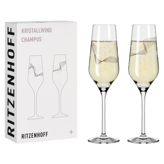 Ritzenhoff 3711002 Champagner 2er-Set 002 KRISTALLWIND Romi Bohnenberg 2021