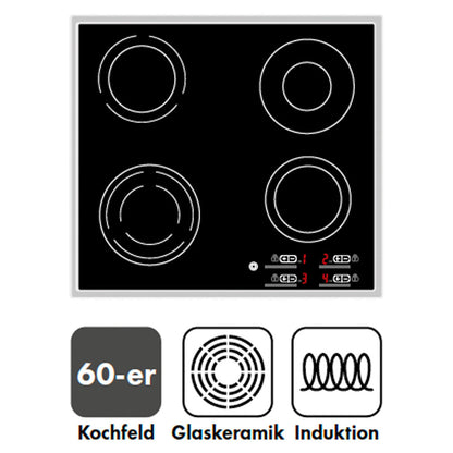 KESPER 3754313 Multi-Glasschneideplatte 2er Pack Motiv HEALTHY KITCHEN / Glasschneidbrett / Herdabdeckplatte