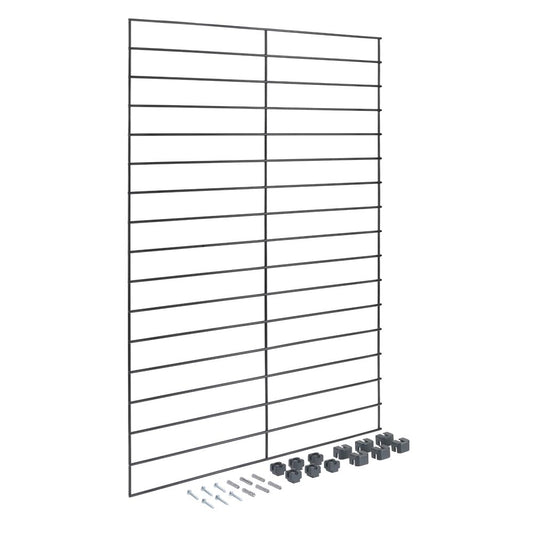 METALTEX 377010000 Mural Line Wandgitter 43 x 68 cm schwarz / Aufbewahrungssystem