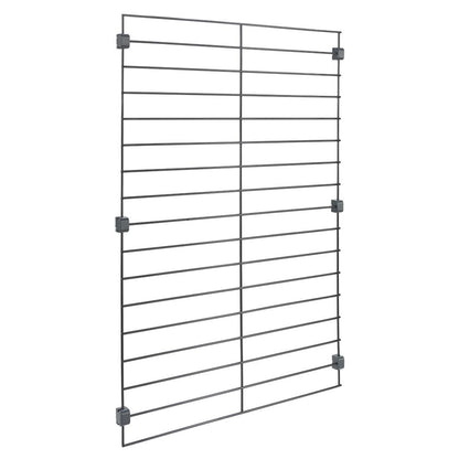 METALTEX 377010000 Mural Line Wandgitter 43 x 68 cm schwarz / Aufbewahrungssystem