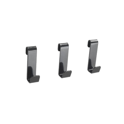 METALTEX 377011000 Mural Line 3-er Set Haken 1,5 x 2,5 x 5,5 cm schwarz / Aufbewahrungssystem