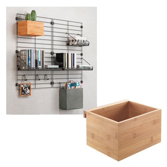 METALTEX 377022000 Mural Line Box 19 x 15 x 12 cm Bambus / Aufbewahrungssystem