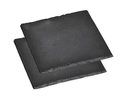 KESPER 38110 Untersetzer aus Schiefer 13 x 13 cm, 2er Pack / Glasuntersetzer