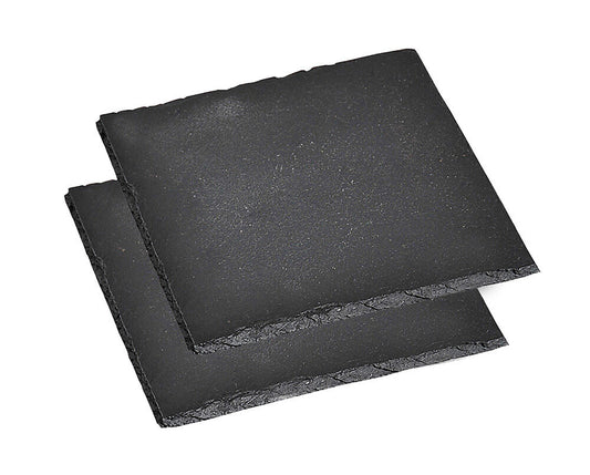 KESPER 38110 Untersetzer aus Schiefer 13 x 13 cm, 2er Pack / Glasuntersetzer
