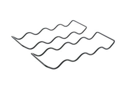 METALTEX 382920000 Wave20 Flaschenregal 2er Set Lava TouchTherm, matt schwarz