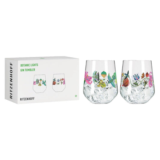 Ritzenhoff 3891002 BOTANIC LIGHTS Ginglas-Set #9, #10 Olaf Hajek 2024 / Gin Tumbler