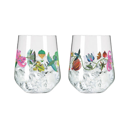 Ritzenhoff 3891002 BOTANIC LIGHTS Ginglas-Set #9, #10 Olaf Hajek 2024 / Gin Tumbler
