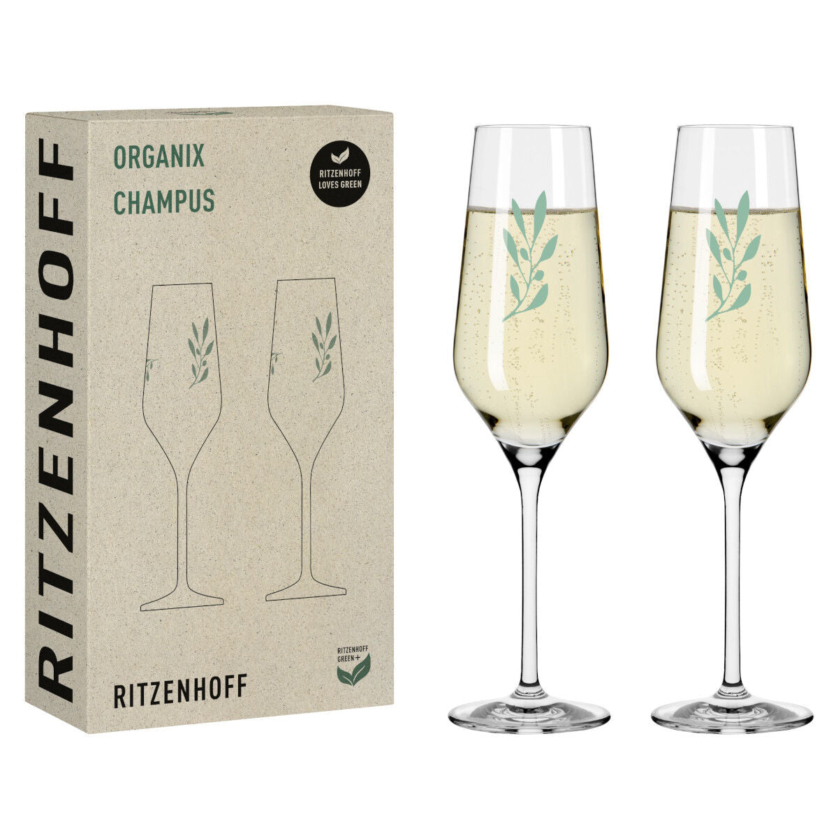 Ritzenhoff 3924001 Champagnerglas-Set #1 ORGANIX Romi Bohnenberg 2023