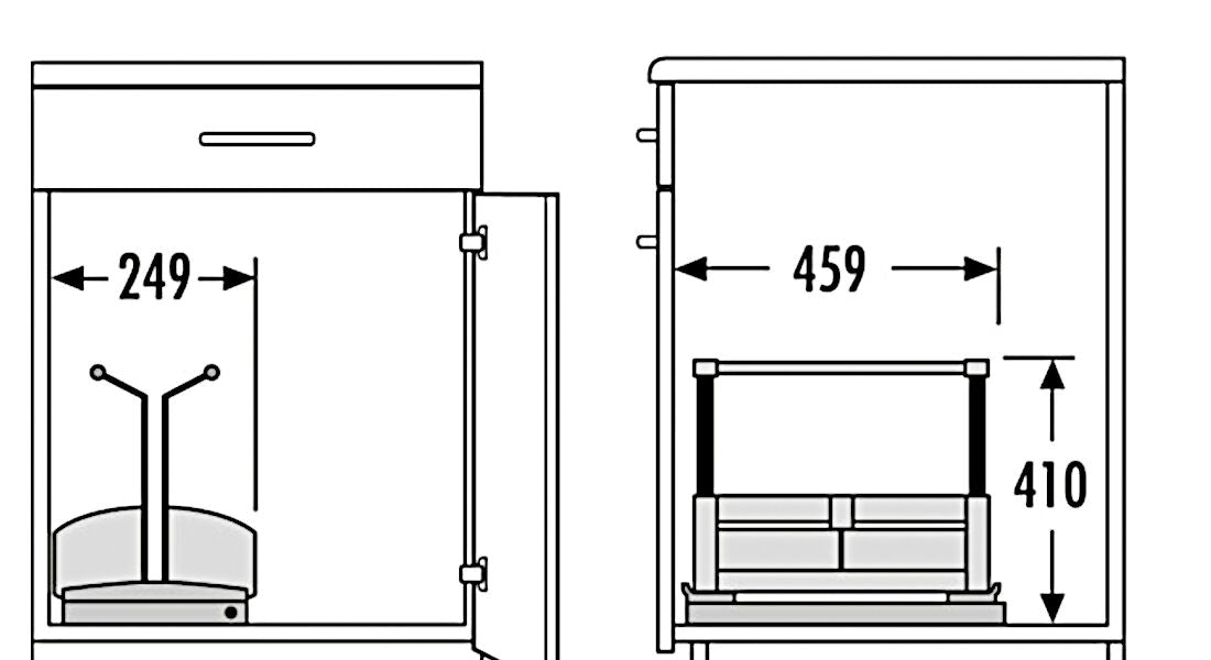 HAILO 3950-00 Tragekörbe COMBI CARRY ab Schrankbreite 40 cm – Bild 2