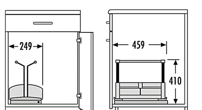 HAILO 3950-00 Tragekörbe COMBI CARRY ab Schrankbreite 40 cm – Bild 2