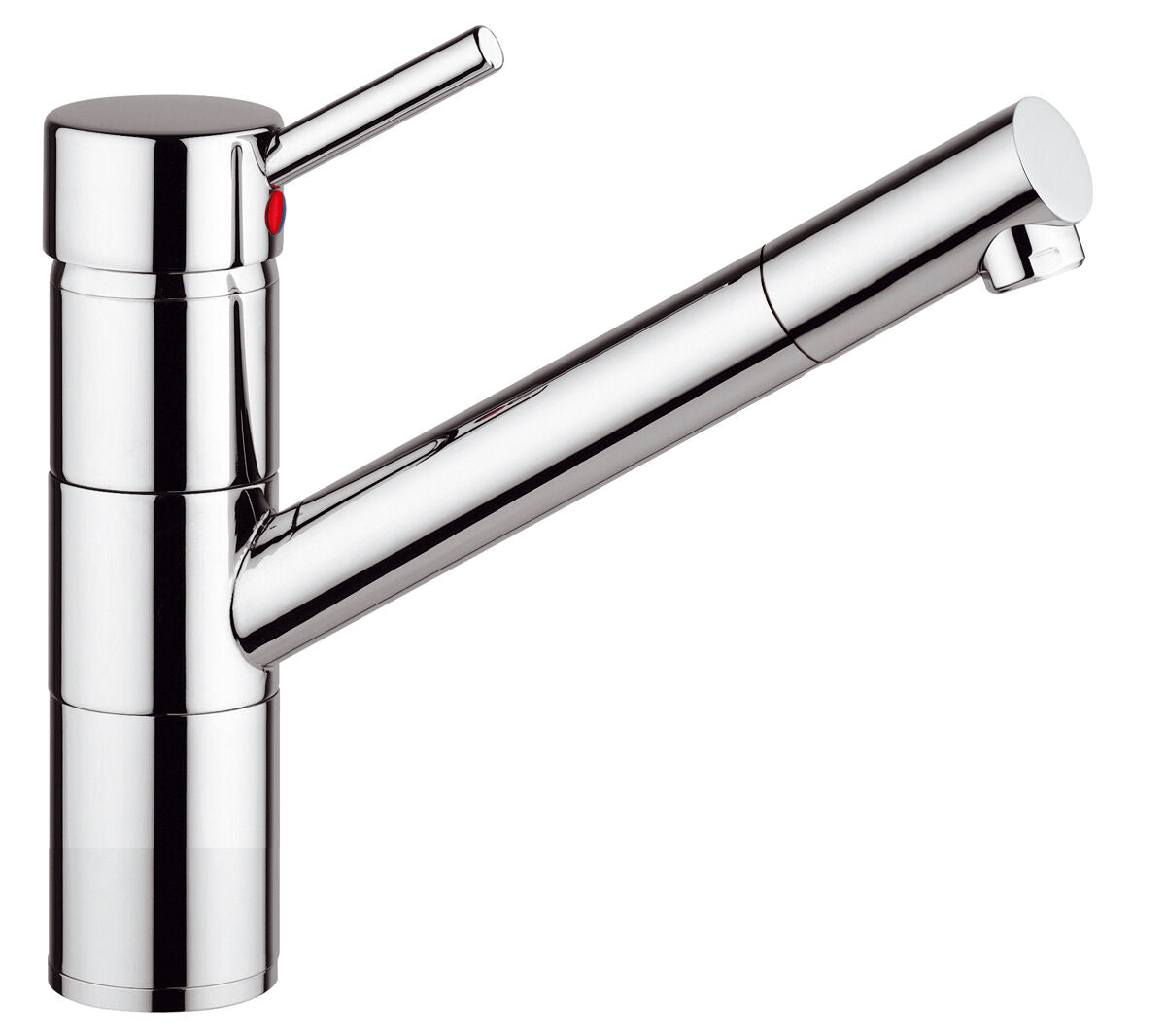 AquaCucina 40008-00 Küchenarmatur Pepper mit Ausziehauslauf, Hochdruck, chrom / Armatur / Einhebelmischer