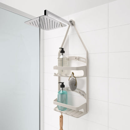 METALTEX 400802000 Shower-Flex Duschenboy mit 2 Etagen, 26 x 15 x 71 cm / Duschregal
