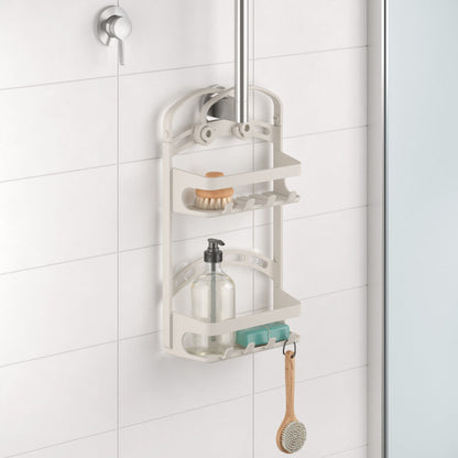 METALTEX 400802000 Shower-Flex Duschenboy mit 2 Etagen, 26 x 15 x 71 cm / Duschregal