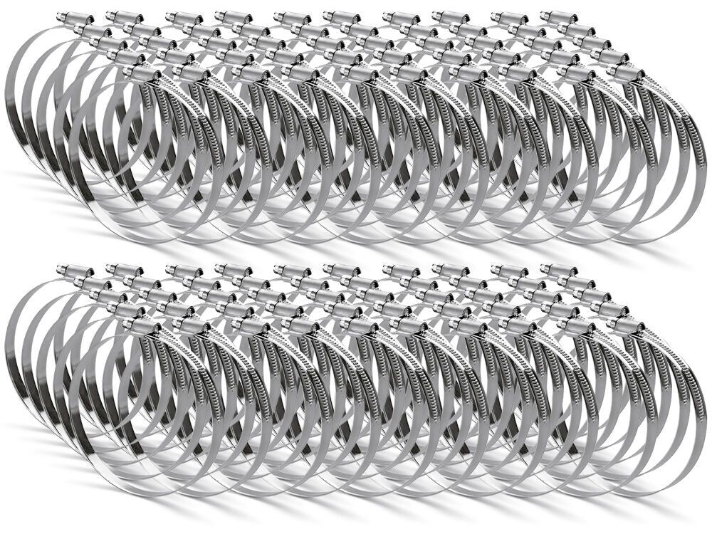 100er SET Schlauchklemme Ø 102 aus galvanisiertem Stahldraht mit Nennweite 90-110 mm / Schelle / Schlauchbefestigung